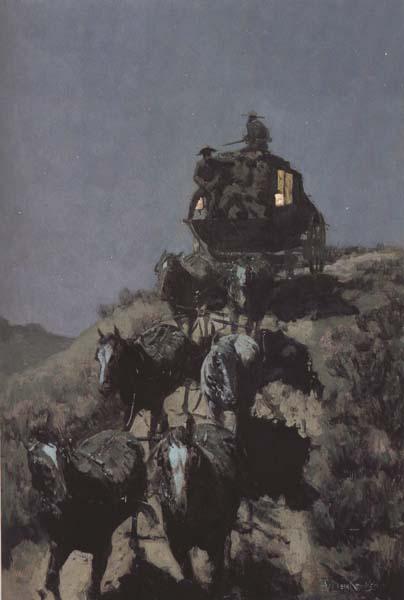 Frederic Remington The Old Stage-Coach of the Plains (mk43) France oil painting art